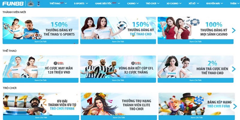 FUN88 nhà cái khuyến mãi thành viên mới 150k